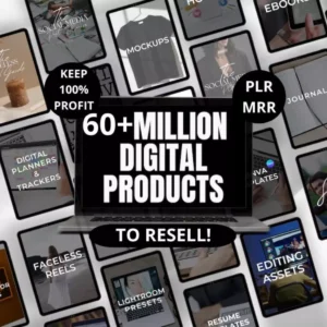 Plus de 60 millions de produits numériques à revendre : le pack ultime de revenus passifs